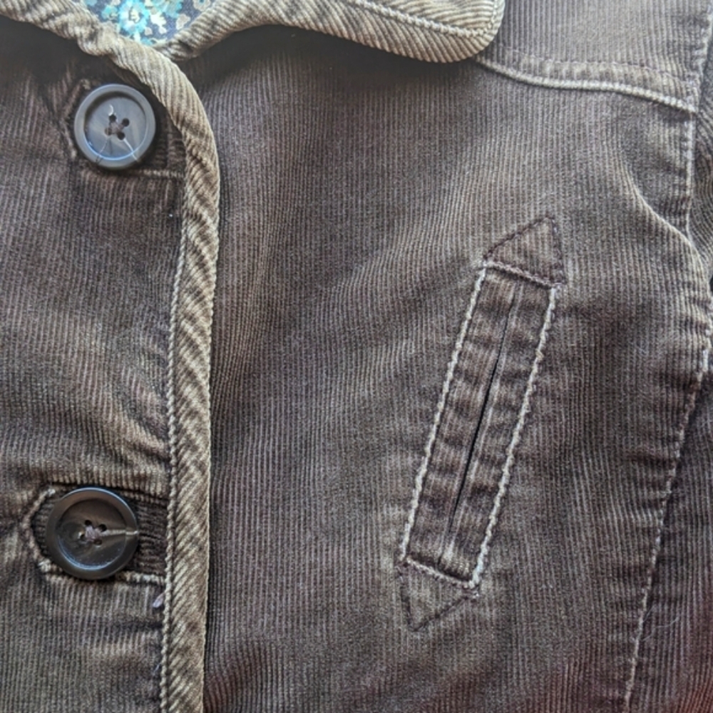 GAP Blazer Corduroy Stretch Brown Jacket - Picture 8 of 8